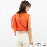 アシメフリルノースリーブブラウス | A.NATALY | 詳細画像1 