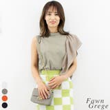 フォーングレージュ | アシメフリルノースリーブブラウス | A.NATALY