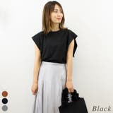 ブラック | ケープフリルトップス | A.NATALY