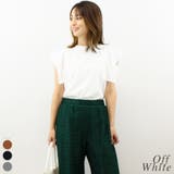 オフホワイト | ケープフリルトップス | A.NATALY
