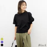 ブラック | 天竺ボリューム袖プルオーバー | A.NATALY