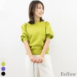 イエロー | 天竺ボリューム袖プルオーバー | A.NATALY