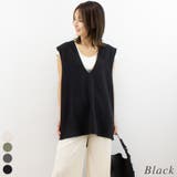 ブラック | ポンチサイドタックベスト | A.NATALY
