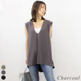 チャコール | ポンチサイドタックベスト | A.NATALY
