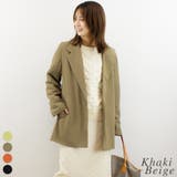 カーキベージュ | リームーバルスリーブテーラージャケット | A.NATALY