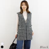 ブラック | ツイードサイドリボンジレ | A.NATALY