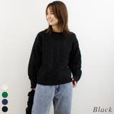 ブラック | ブロックチェックプルオーバー | A.NATALY