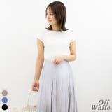 オフホワイト | プチタートルネックリブニット | A.NATALY