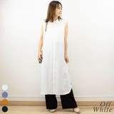 オフホワイト | ノースリロングシャツワンピース | A.NATALY