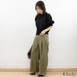 リネンライクスラブタックパンツ | A.NATALY | 詳細画像5 