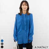 コバルトブルー | プザムピンタックシャツ・ブラウス | A.NATALY