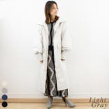 ライトグレー | リブスタンドカラーロングダウン | A.NATALY