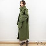 ビッグストール付ノーカラーコート | A.NATALY | 詳細画像8