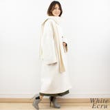 ビッグストール付ノーカラーコート | A.NATALY | 詳細画像5