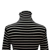 ボーダーリブ編み袖ボタンプルオーバー | A.NATALY | 詳細画像10 