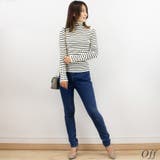 ボーダーリブ編み袖ボタンプルオーバー | A.NATALY | 詳細画像2 