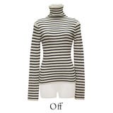 ボーダーリブ編み袖ボタンプルオーバー | A.NATALY | 詳細画像5 