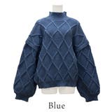 ダイヤ柄ケーブルハイネックプルオーバー | A.NATALY | 詳細画像11 