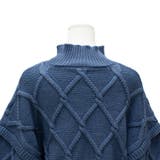 ダイヤ柄ケーブルハイネックプルオーバー | A.NATALY | 詳細画像16 