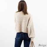 ウール混ブークレーショート丈ニット | A.NATALY | 詳細画像1 