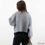 ウール混ブークレーショート丈ニット | A.NATALY | 詳細画像3 