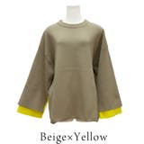 ジャガード編みフレアスリーブ重ね着風プルオーバー | A.NATALY | 詳細画像7