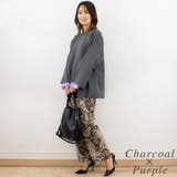 ジャガード編みフレアスリーブ重ね着風プルオーバー | A.NATALY | 詳細画像6