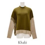 パネル配色スクエアニットプルオーバー | A.NATALY | 詳細画像8 