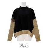 パネル配色スクエアニットプルオーバー | A.NATALY | 詳細画像9 