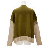 パネル配色スクエアニットプルオーバー | A.NATALY | 詳細画像11 