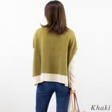 パネル配色スクエアニットプルオーバー | A.NATALY | 詳細画像1 