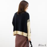 パネル配色スクエアニットプルオーバー | A.NATALY | 詳細画像5 