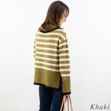 ボーダーオフタートルニット | A.NATALY | 詳細画像3