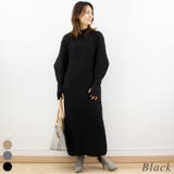 ブラック | エアーヤーンニットワンピース | A.NATALY