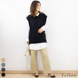 イエロー | ダマスクジャガードパンツ | A.NATALY