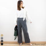 チャコール | ダマスクジャガードパンツ | A.NATALY