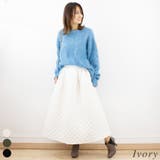 アイボリー | ダイヤキルティングタックスカート | A.NATALY