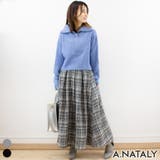 ツイードチェックタックスカート | A.NATALY | 詳細画像1 