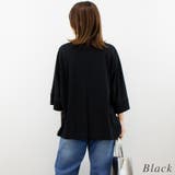ボートネック７分袖ドルマンＴシャツ | A.NATALY | 詳細画像7 