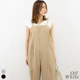 オフホワイト | Vネックリブノースリーブ | A.NATALY