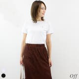 オフ×シルバー | ハート箔プリントTシャツ | A.NATALY
