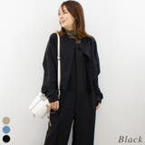 ブラック | シャーリングヘムブルゾン | A.NATALY