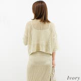 ラメリリーヤーンメッシュショートプルオーバー | A.NATALY | 詳細画像1 