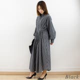 ストライプウエストタックワンピース | A.NATALY | 詳細画像5
