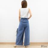 加工デニムポケット切替タックパンツ | A.NATALY | 詳細画像2 