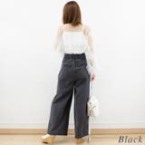 加工デニムポケット切替タックパンツ | A.NATALY | 詳細画像6 
