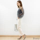ポンチサイドパールテーパードパンツ | A.NATALY | 詳細画像3 