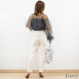 ポンチサイドパールテーパードパンツ | A.NATALY | 詳細画像4 