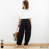 ブラック | スムースアラジンパンツ | A.NATALY
