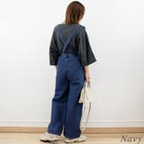 取り外し可能サスペンダーデニムワイドパンツ | A.NATALY | 詳細画像4 